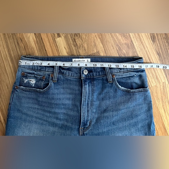 Abercrombie & Fitch The Skinny High Rise Jeans Vent Hem Blue Size 31/12 R - Picture 7 of 9